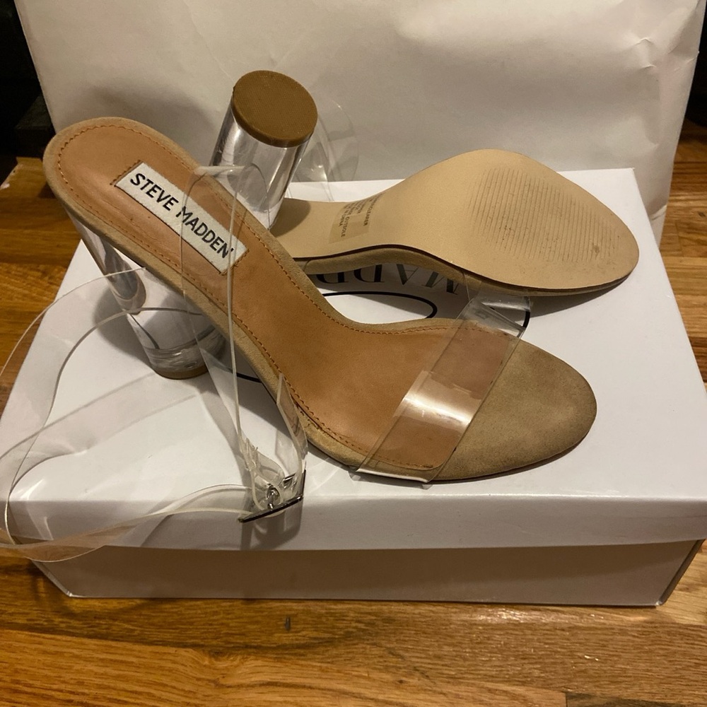 Steve Madden Clear Straps Sandals